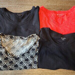 Bundle of 4 New Directions Short Sleeve Shirts - Medium and Large